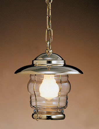 Lampadario in ottone stile lampara 22 cm