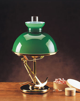 Lampada tavolo in ottone lucido Porto Ferraio