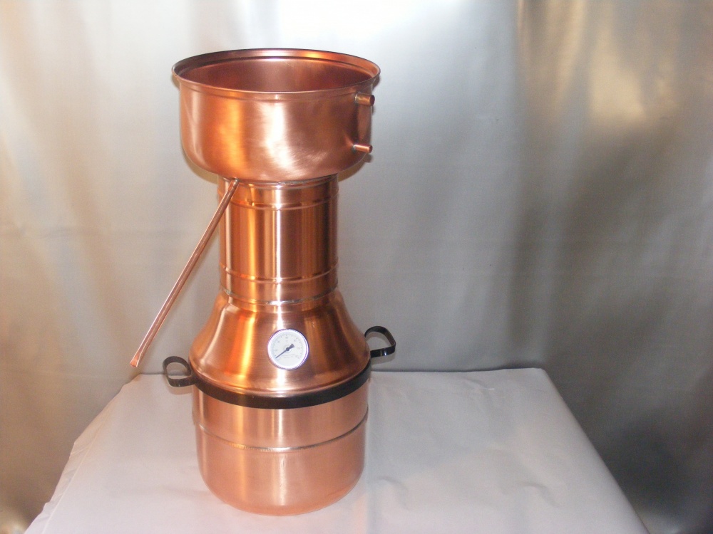 arterameferro Distillatore Alambicco in Rame 3 Litri Modello a Fungo 