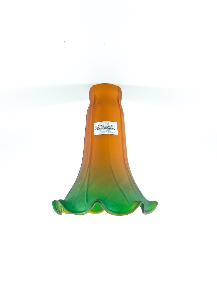 Vetro di ricambio a flute di colore ambra e verde
