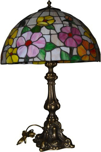 Lampada da tavolo in stile tiffany altezza 60 cm