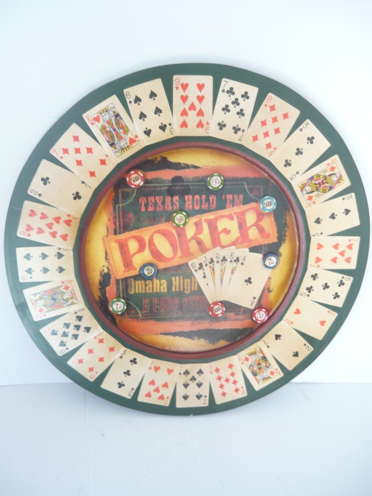 Tabella in legno Poker Texas Hold'em