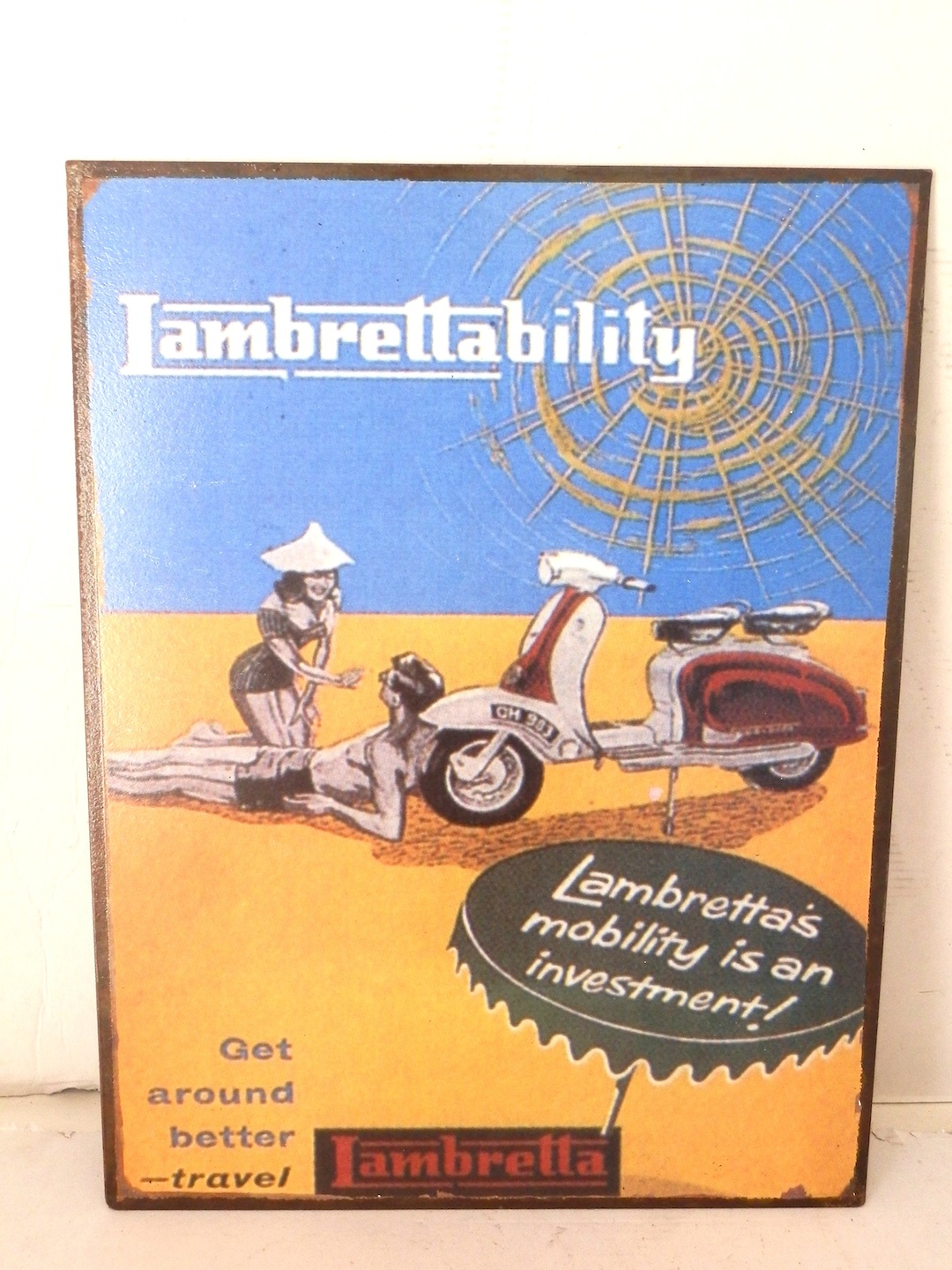 Targa Zoe in resina e metallo - Belle Lettres
