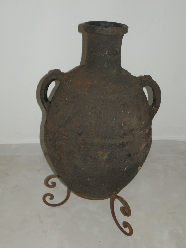 Antica anfora in Terracotta per olio origine Puglia fine '800
