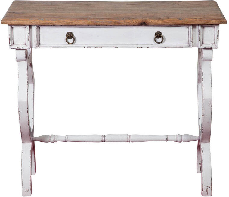Tavola Tavolino in legno massello di ROVERE bianco-marrone