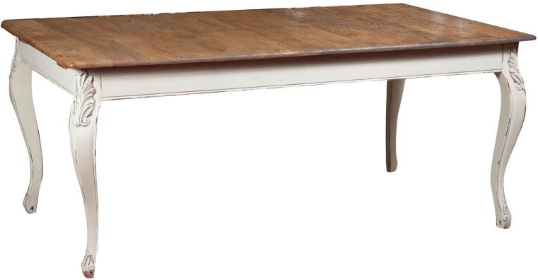 Tavolo in legno massello di rovere 180 cm allungabile a 230 cm