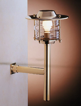Lampione da esterno in ottone linea moderna
