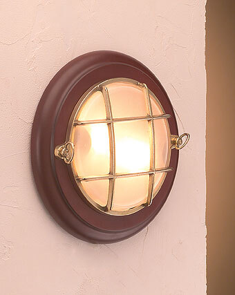 Lampada tonda in ottone lucido con base in legno lampade alogene