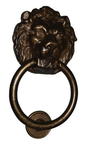 Battente per portone in legno a forma di testa di leone peso 3 kg