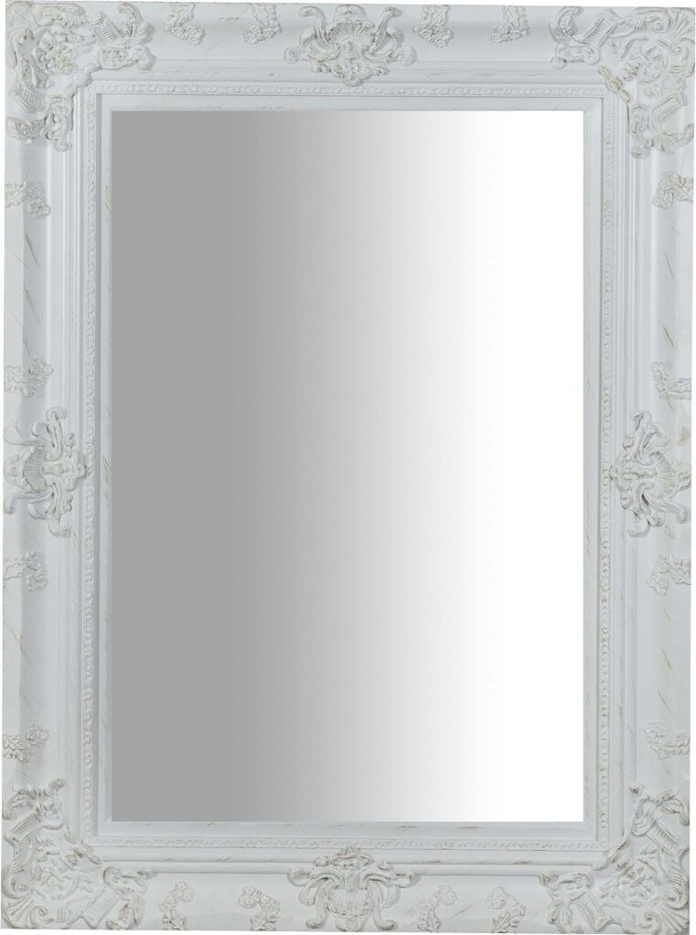 Sepcchiera da parete in legno decorato bianco da parete 120 cm x 88 cm