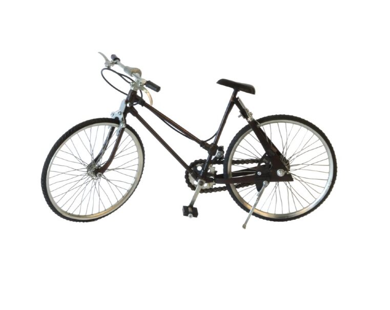 Riproduzione di una bicicletta in metallo e ferro per collezionisti