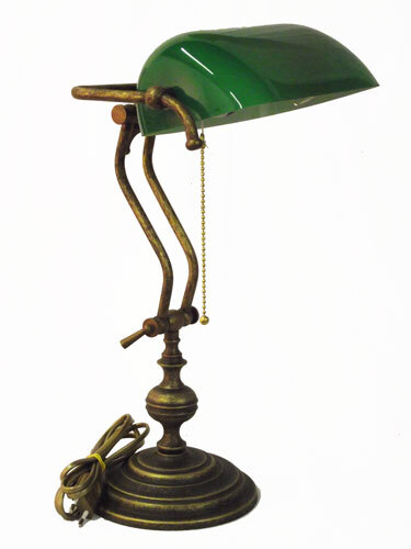 Classica lampada ministeriale in ottone MADE IN ITALY