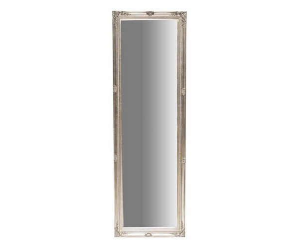 Specchio rettangolare da parete in legno altezza 160 cm Foglia Argento