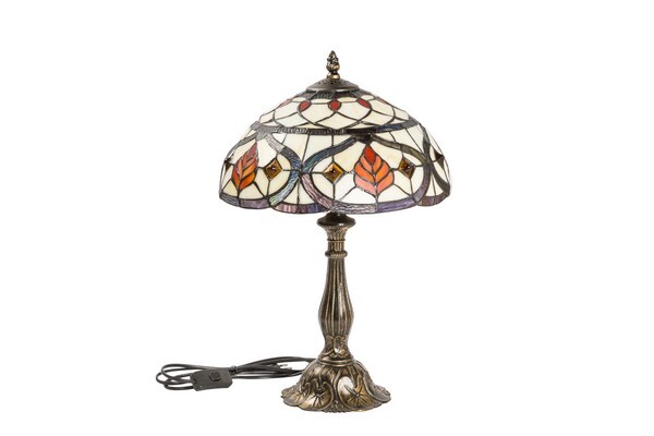 Lampada da poggiare altezza 46 cm stile Tiffany