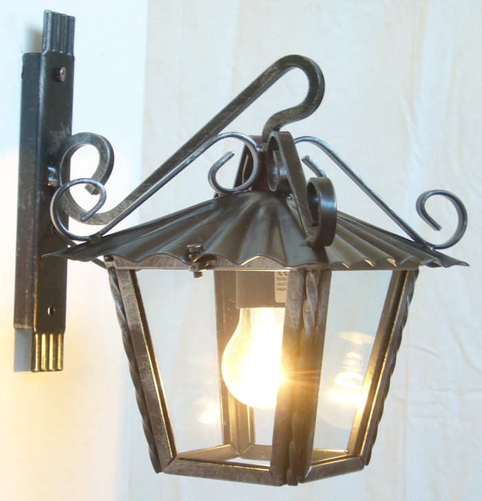 Lanterna classica a parete quadrata 25 cm x 25 cm