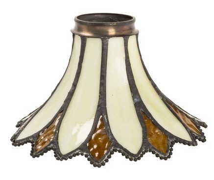 Paralume in vetro tiffany con inserti per lampade ad applique