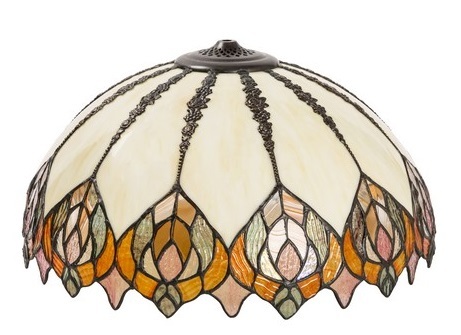 Grande vetro Tiffany per lampade e lampadari 45 cm realizzato a mano
