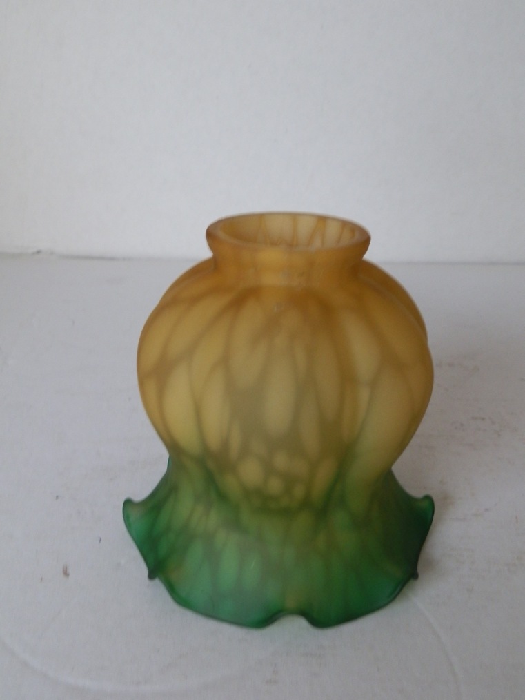 Vetro di ricambio verde/arancio per lampade applique in ottone e ferro