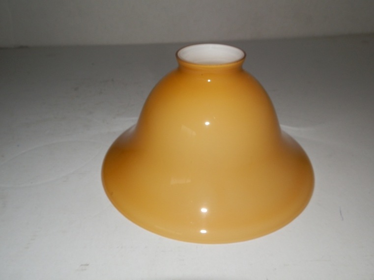 Vetro di ricambio per lampada ministeriale 19 cm giallo ocra