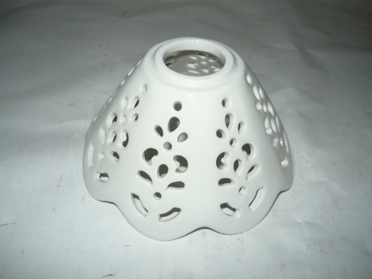 Paralume in ceramica traforata 13 cm