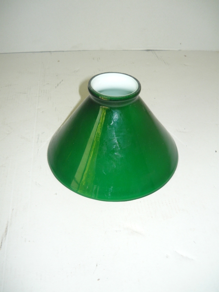 Vetro di ricambio verde per lampada 15 cm