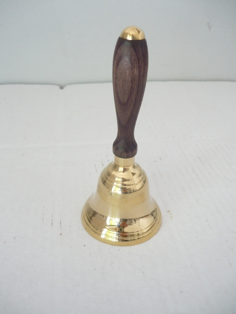 Campanello piccolo manico in legno 14 cm