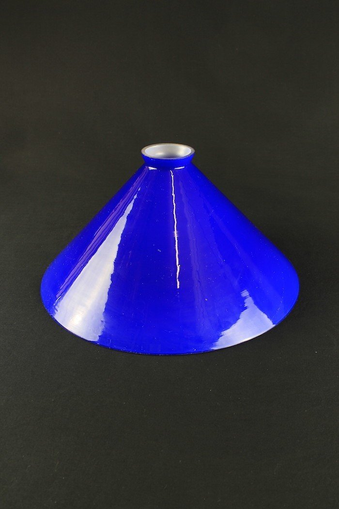 Vetro di ricambio opaline blu 26 cm per lampade a sospensione