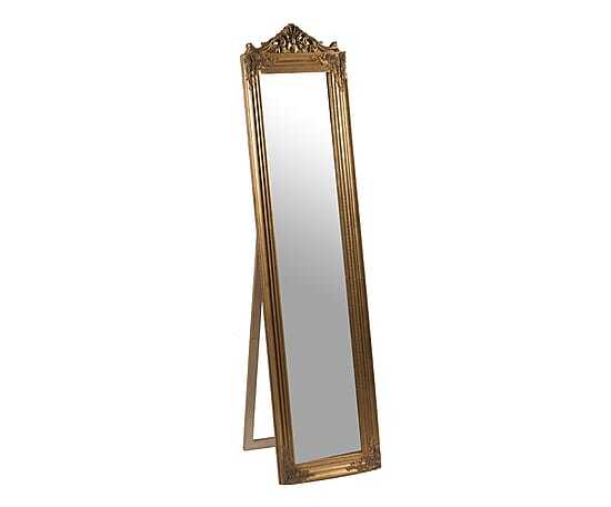 Specchio Specchiera da terra in legno foglia oro altezza 180 cm Negozi