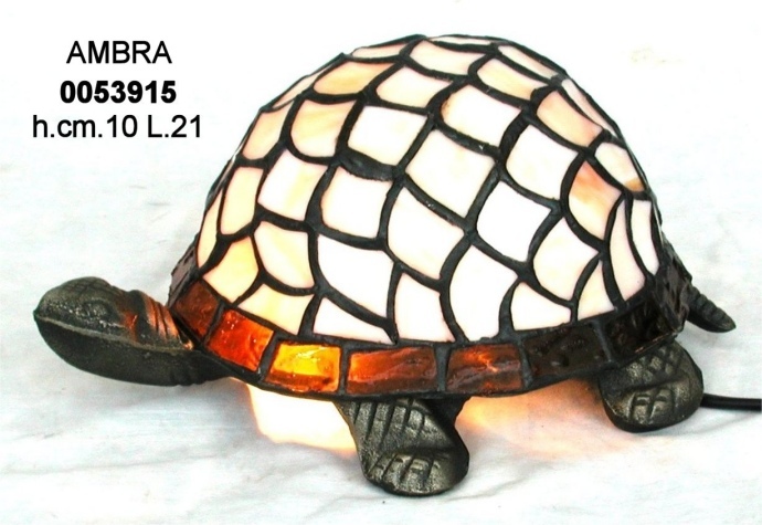 Tartaruga da tavolo in vetro stile tiffany